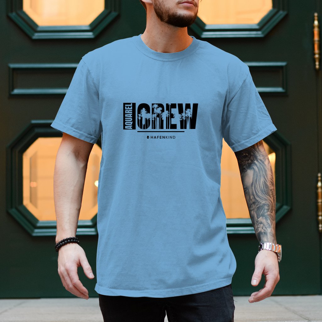 AQUAREL CREW PALMEN - Shirt Herren