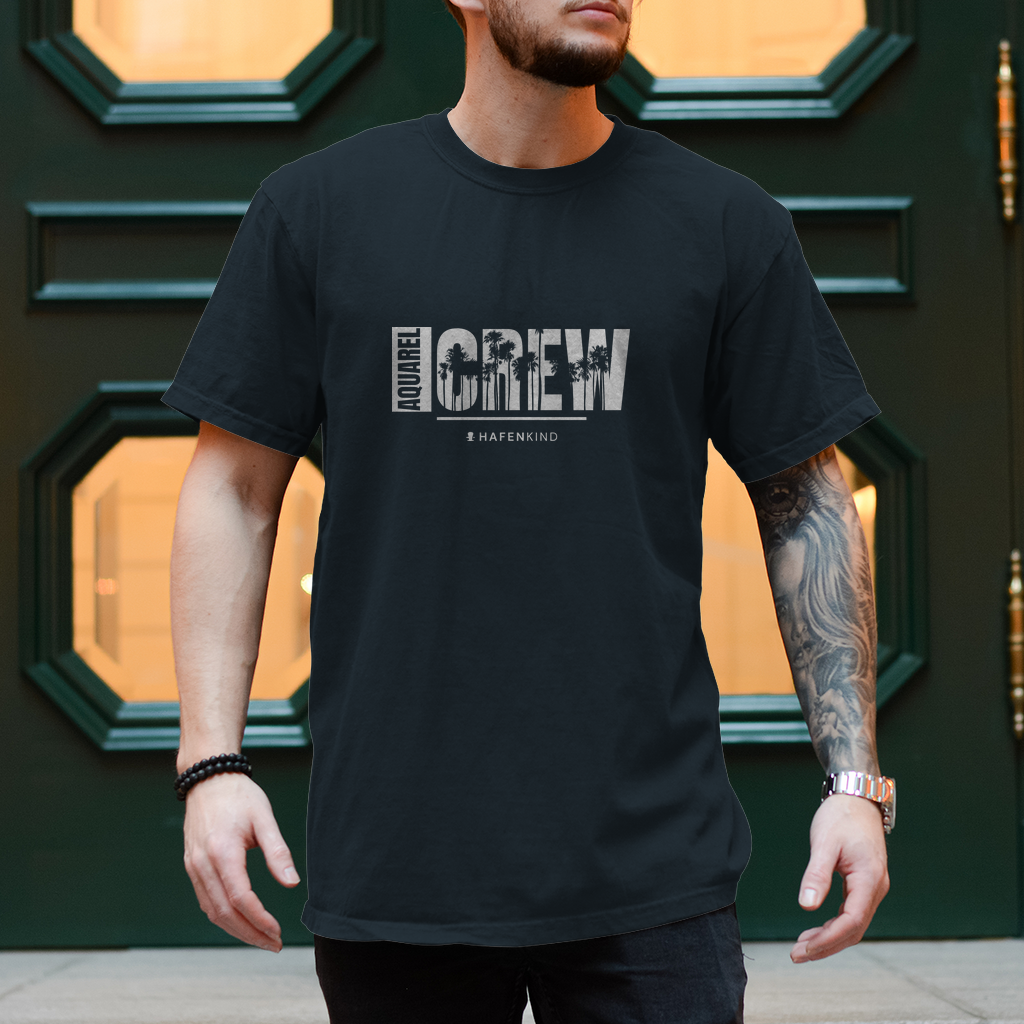 AQUAREL CREW PALMEN - Shirt Herren