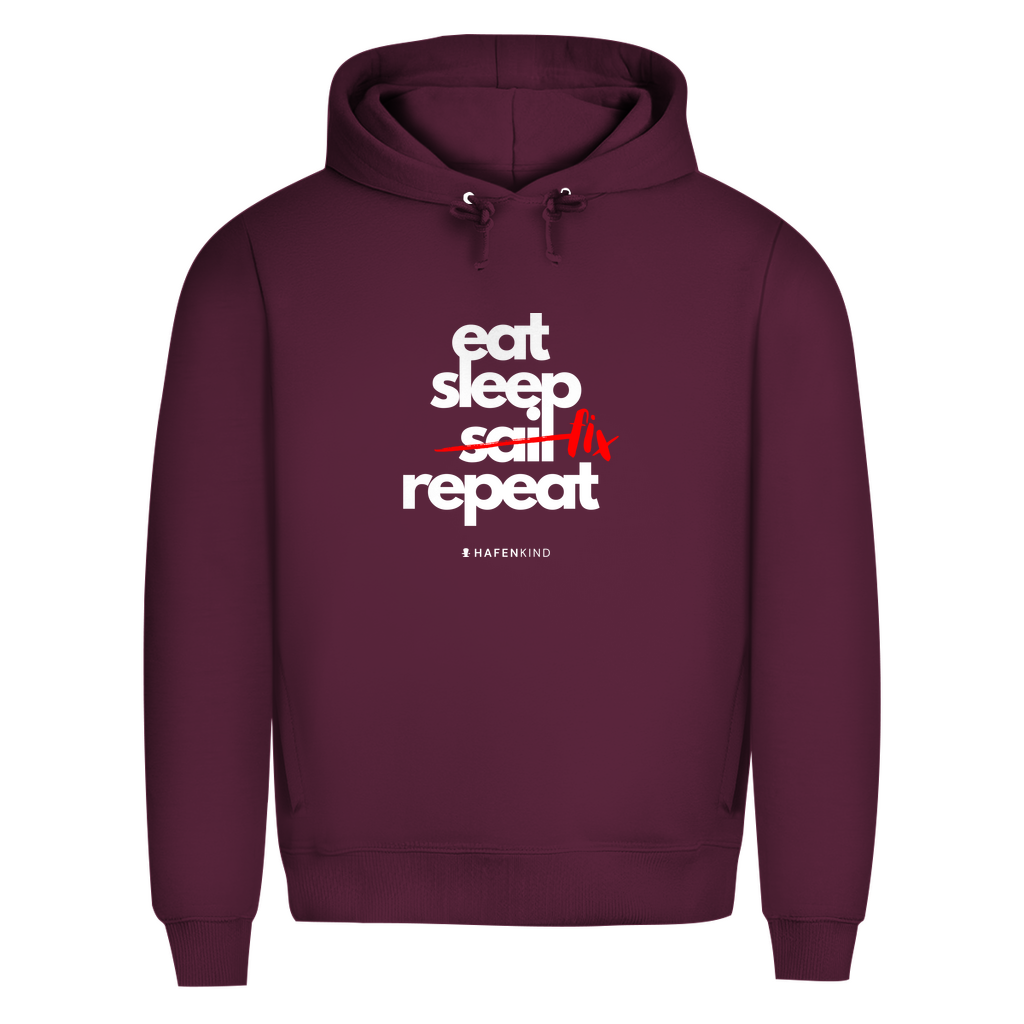 EAT SLEEP FIX REPEAT - Premium Bio Hoodie Herren