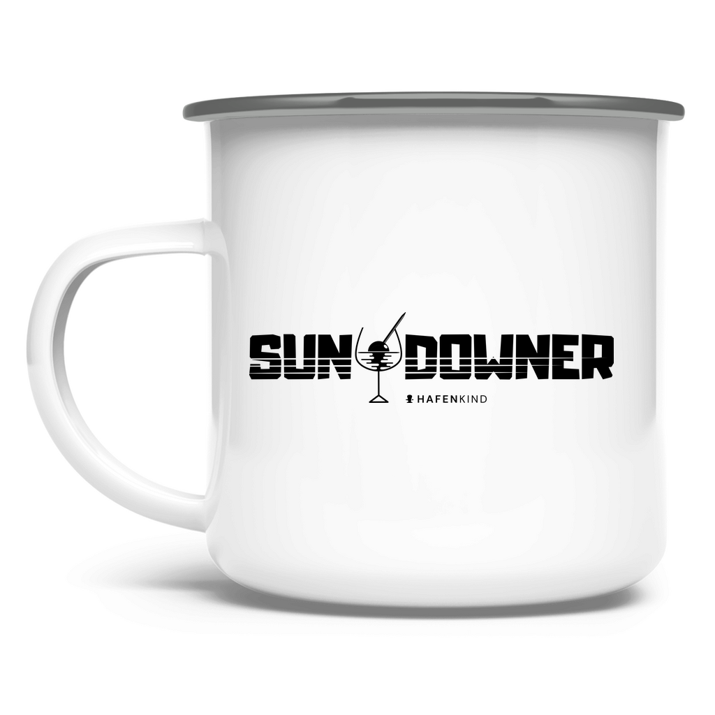 SUNDOWNER OLIVE - Emaille Becher