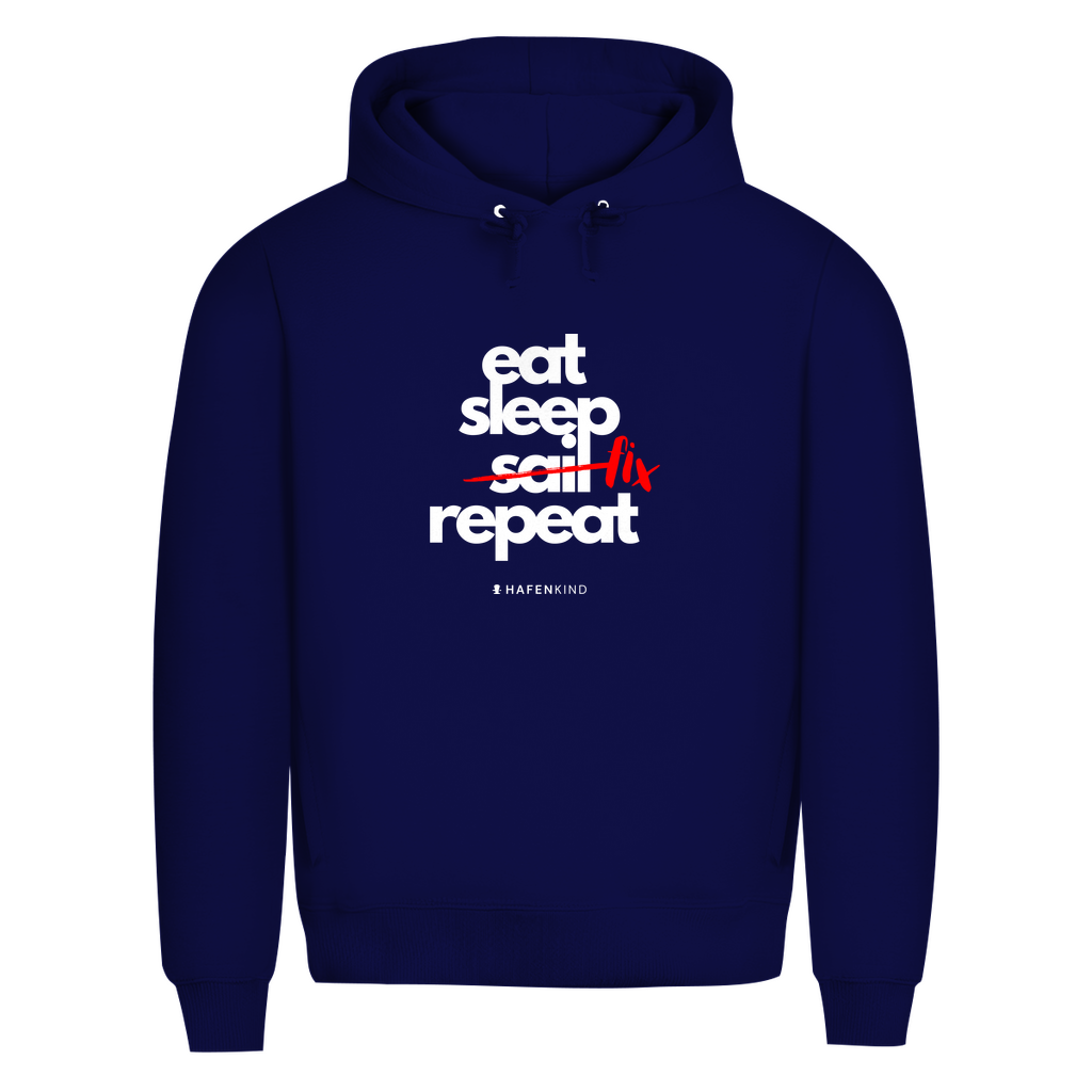 EAT SLEEP FIX REPEAT - Premium Bio Hoodie Herren
