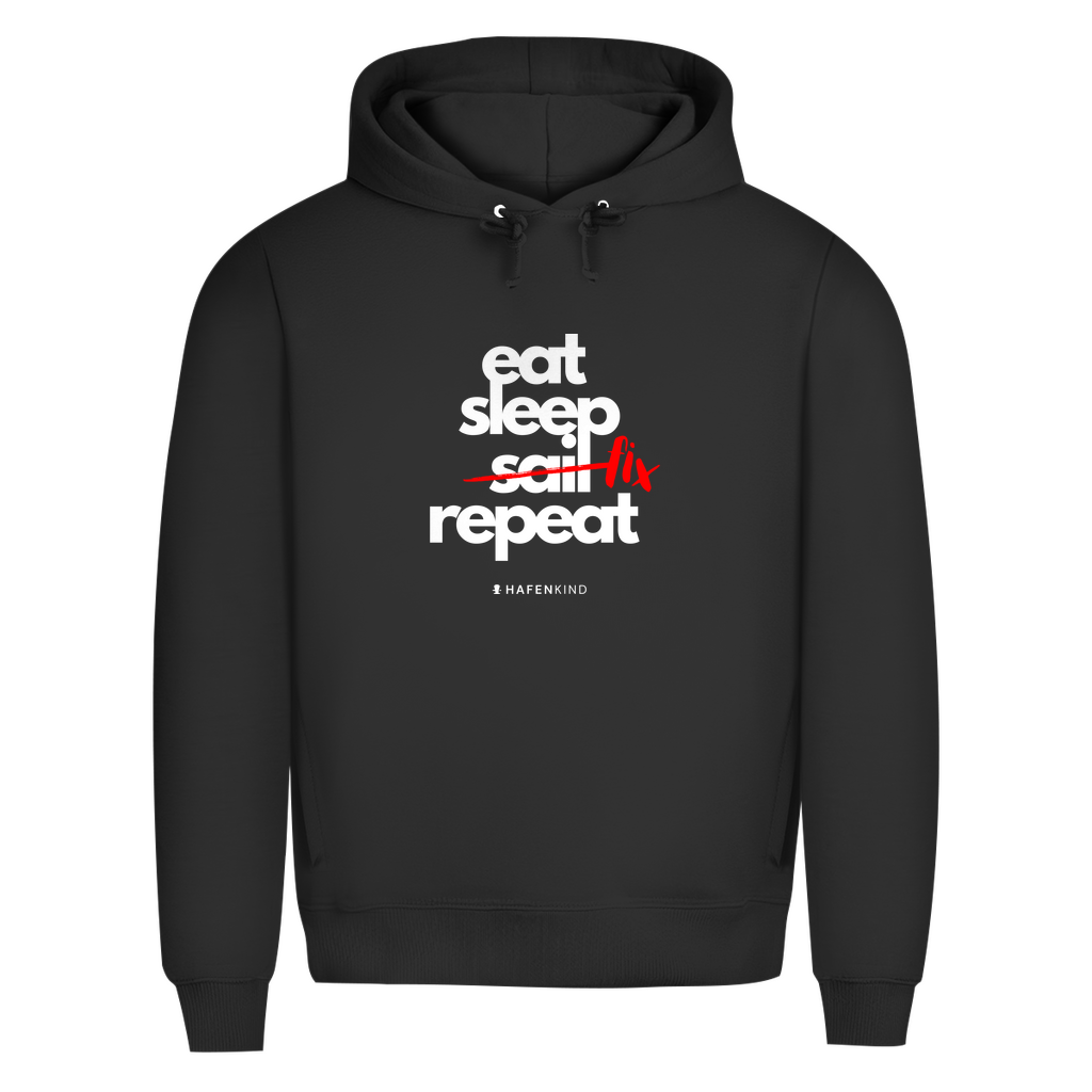 EAT SLEEP FIX REPEAT - Premium Bio Hoodie Herren