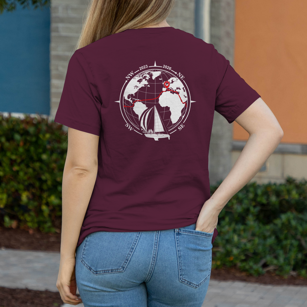 Aquarel Weltumsegler-Shirt DIGITALE CREW Frauen