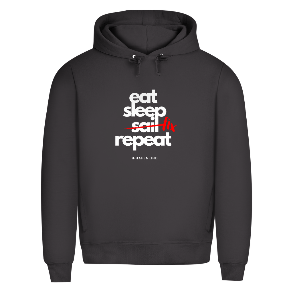 EAT SLEEP FIX REPEAT - Premium Bio Hoodie Herren
