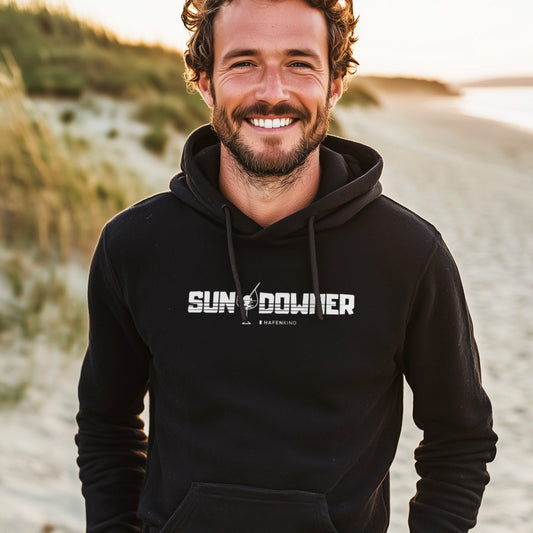 SUNDOWNER OLIVE - Premium Bio Hoodie Herren