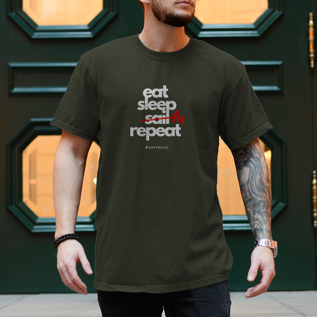 EAT SLEEP FIX REPEAT - Shirt Herren