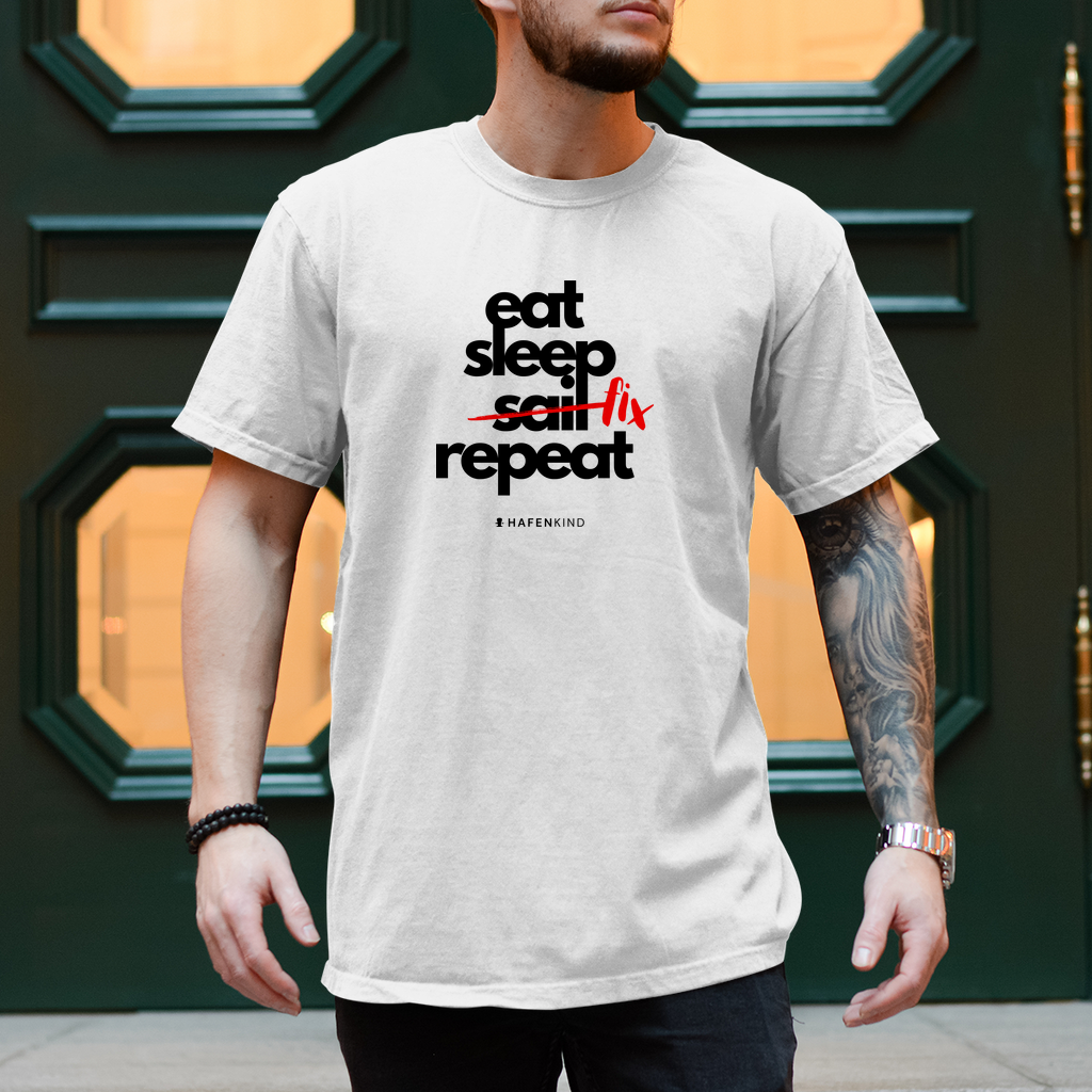 EAT SLEEP FIX REPEAT - Shirt Herren