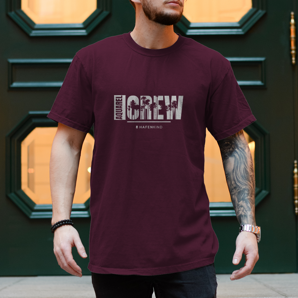 AQUAREL CREW PALMEN - Shirt Herren