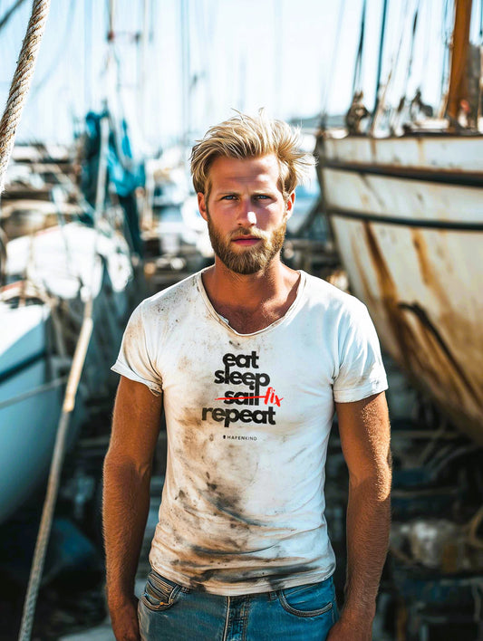 EAT SLEEP FIX REPEAT - Shirt Herren