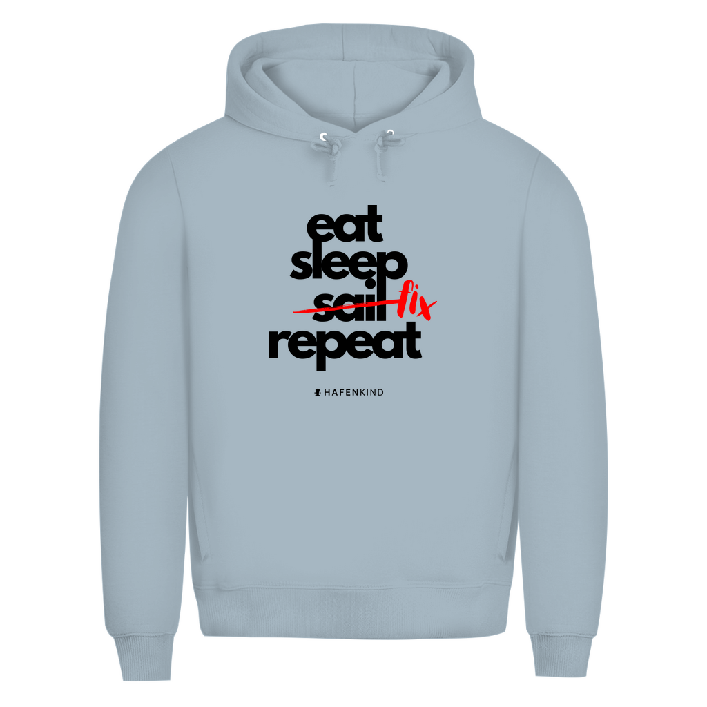 EAT SLEEP FIX REPEAT - Premium Bio Hoodie Herren