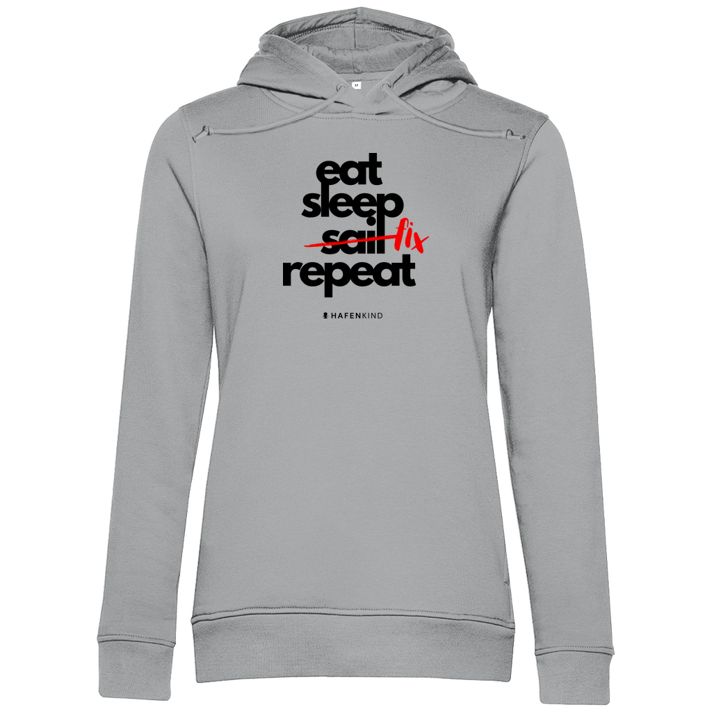EAT SLEEP FIX REPEAT - Premium Bio Hoodie Damen
