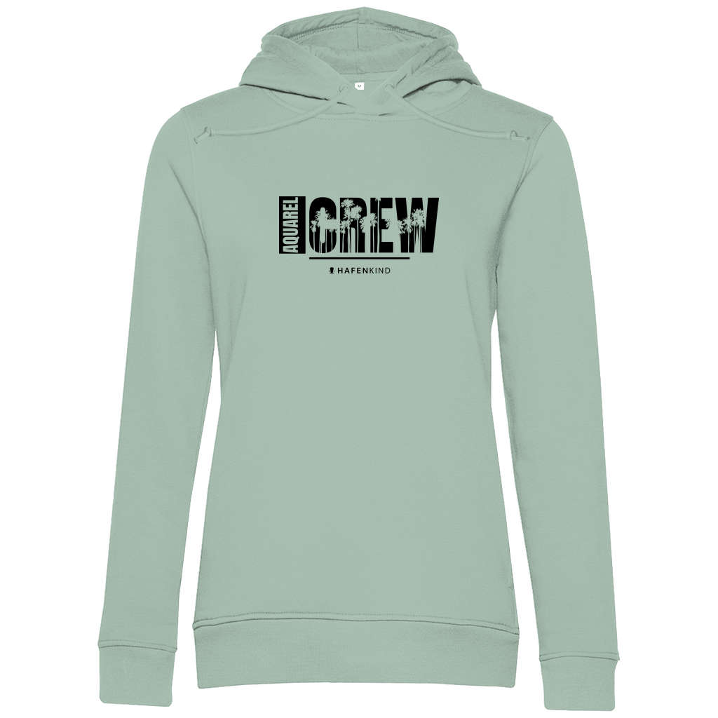AQUAREL CREW PALMEN - Premium Bio Hoodie Damen