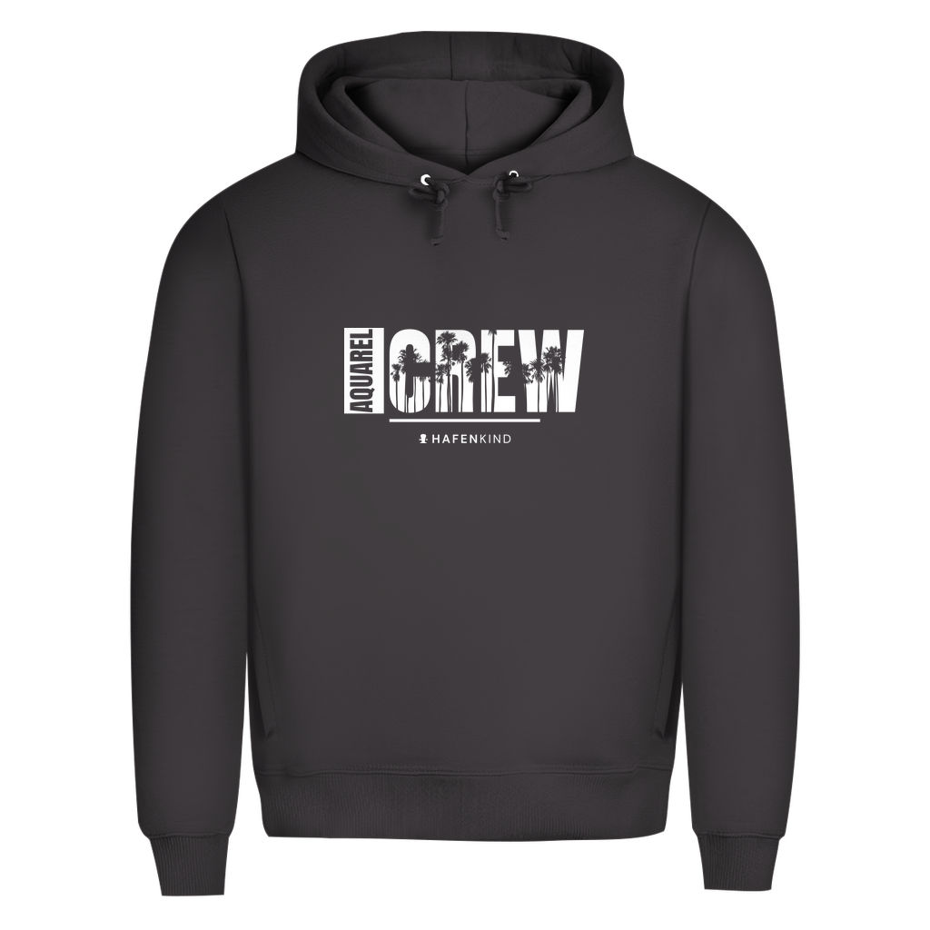 AQUAREL CREW PALMEN - Premium Bio Hoodie Herren