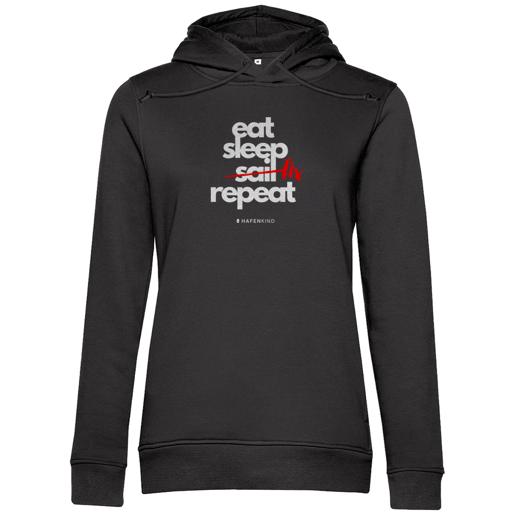 EAT SLEEP FIX REPEAT - Premium Bio Hoodie Damen