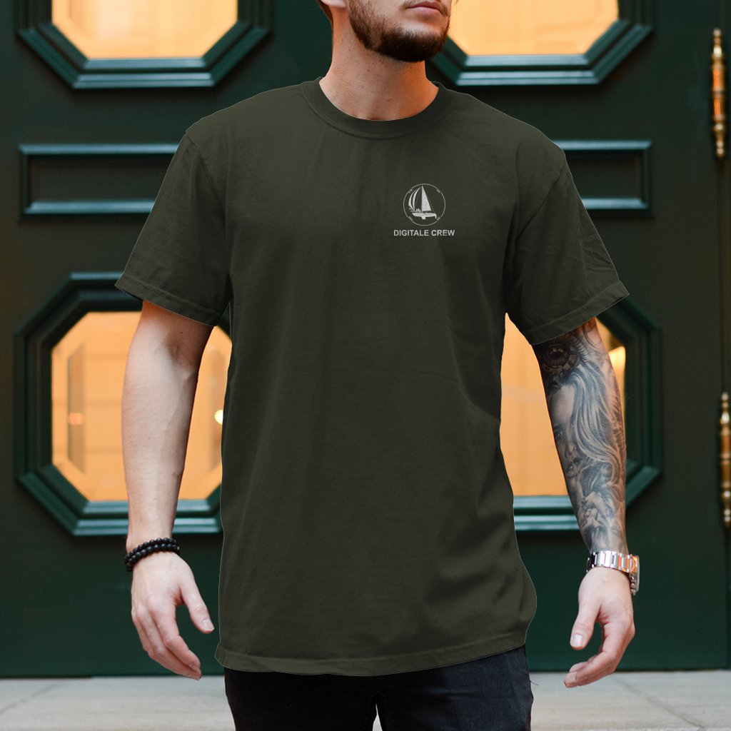 Aquarel Weltumsegler-Shirt DIGITALE CREW Männer