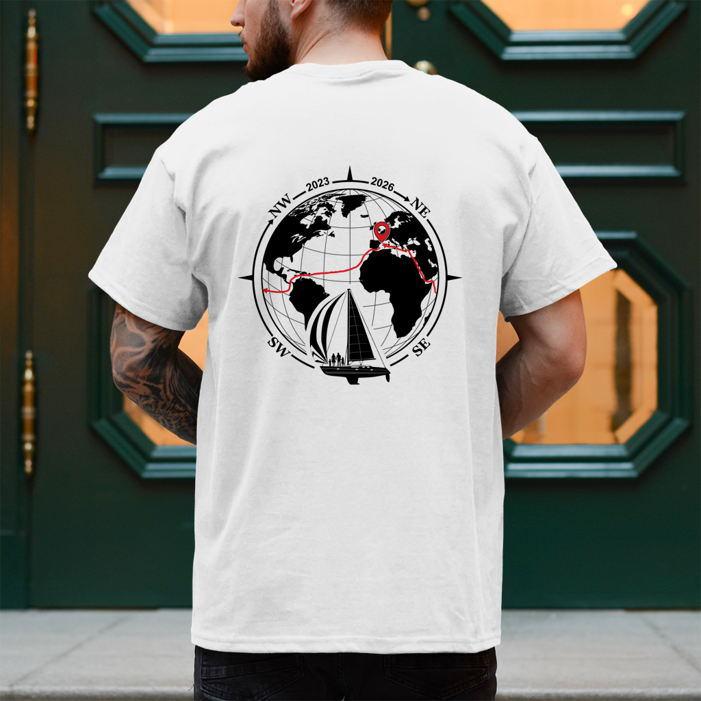 Aquarel Weltumsegler-Shirt DIGITALE CREW Männer