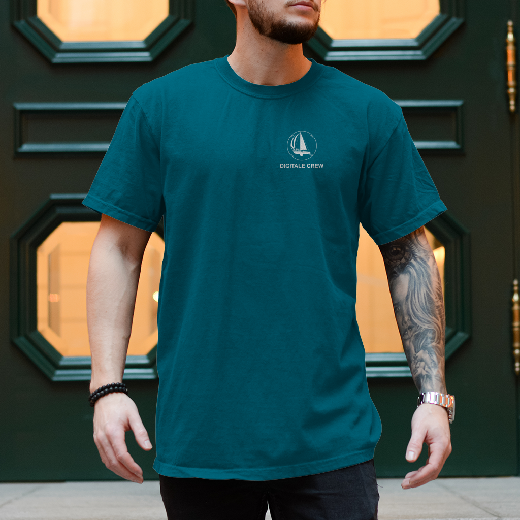 Aquarel Weltumsegler-Shirt DIGITALE CREW Männer
