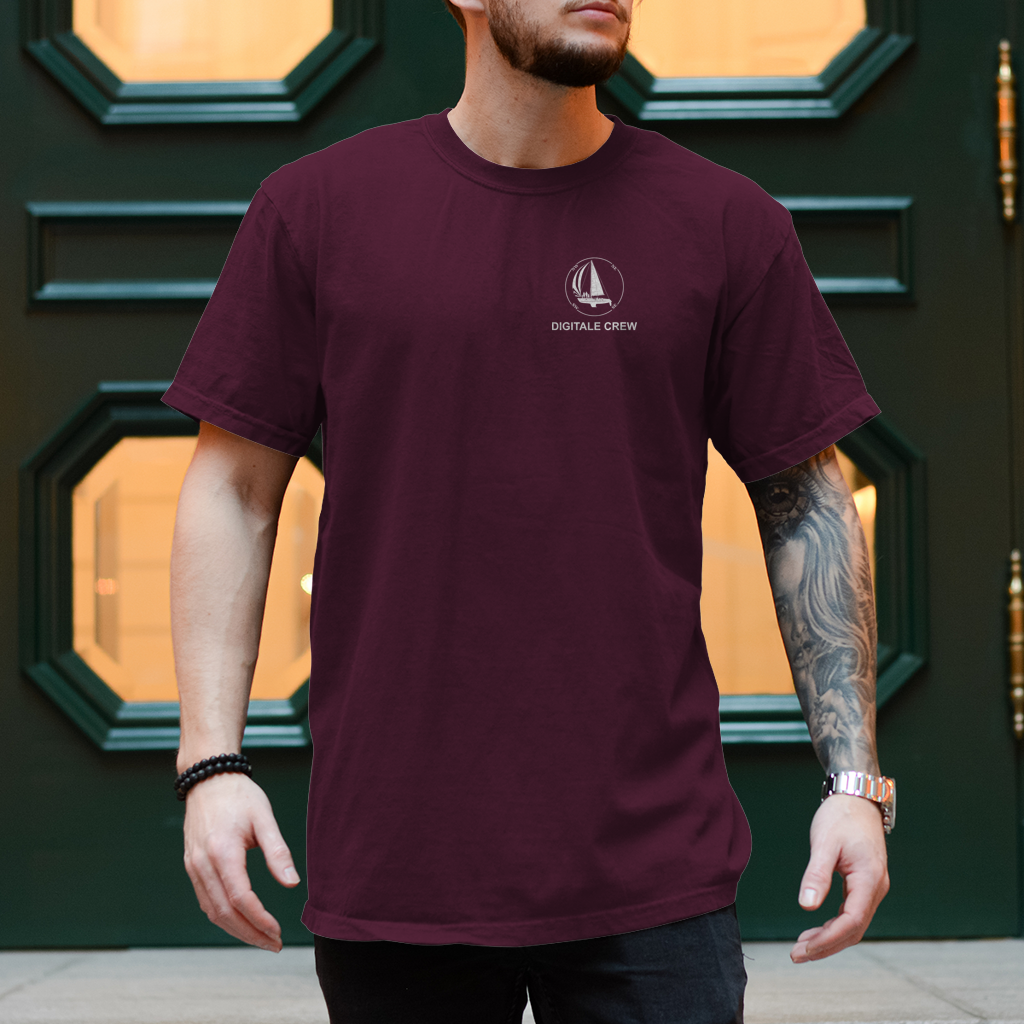 Aquarel Weltumsegler-Shirt DIGITALE CREW Männer
