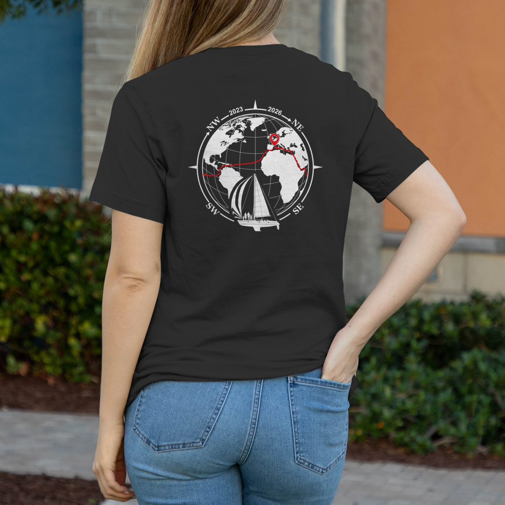 Aquarel Weltumsegler-Shirt DIGITALE CREW Frauen