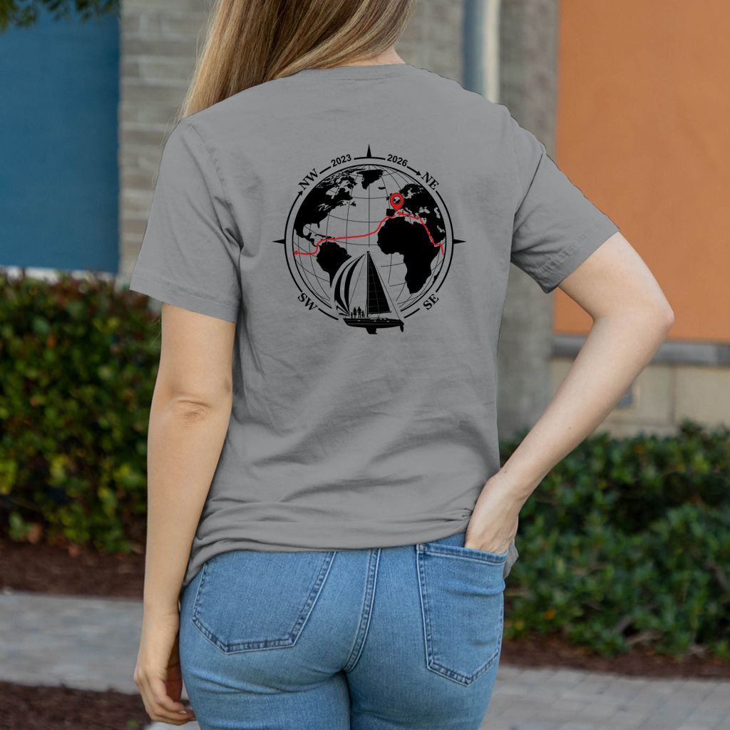Aquarel Weltumsegler-Shirt DIGITALE CREW Frauen