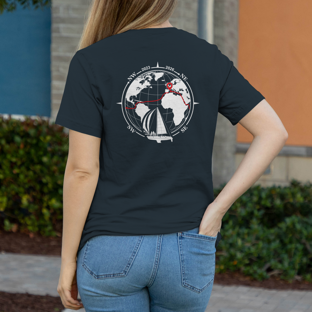 Aquarel Weltumsegler-Shirt DIGITALE CREW Frauen