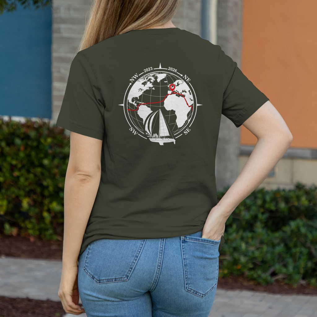 Aquarel Weltumsegler-Shirt DIGITALE CREW Frauen