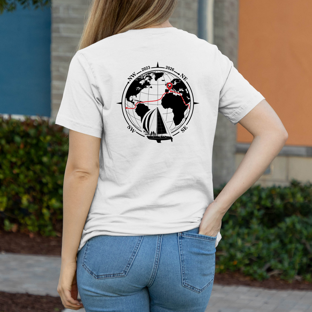 Aquarel Weltumsegler-Shirt DIGITALE CREW Frauen
