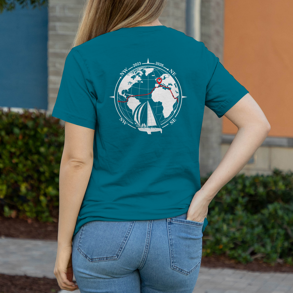 Aquarel Weltumsegler-Shirt DIGITALE CREW Frauen