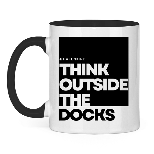 THINK OUTSIDE THE DOCKS - Tasse zweifarbig