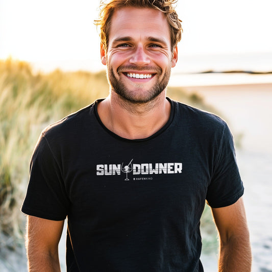 SUNDOWNER OLIVE - Organic Shirt Herren