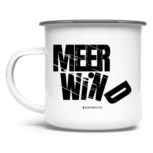 MEER WIND - Emaille Becher