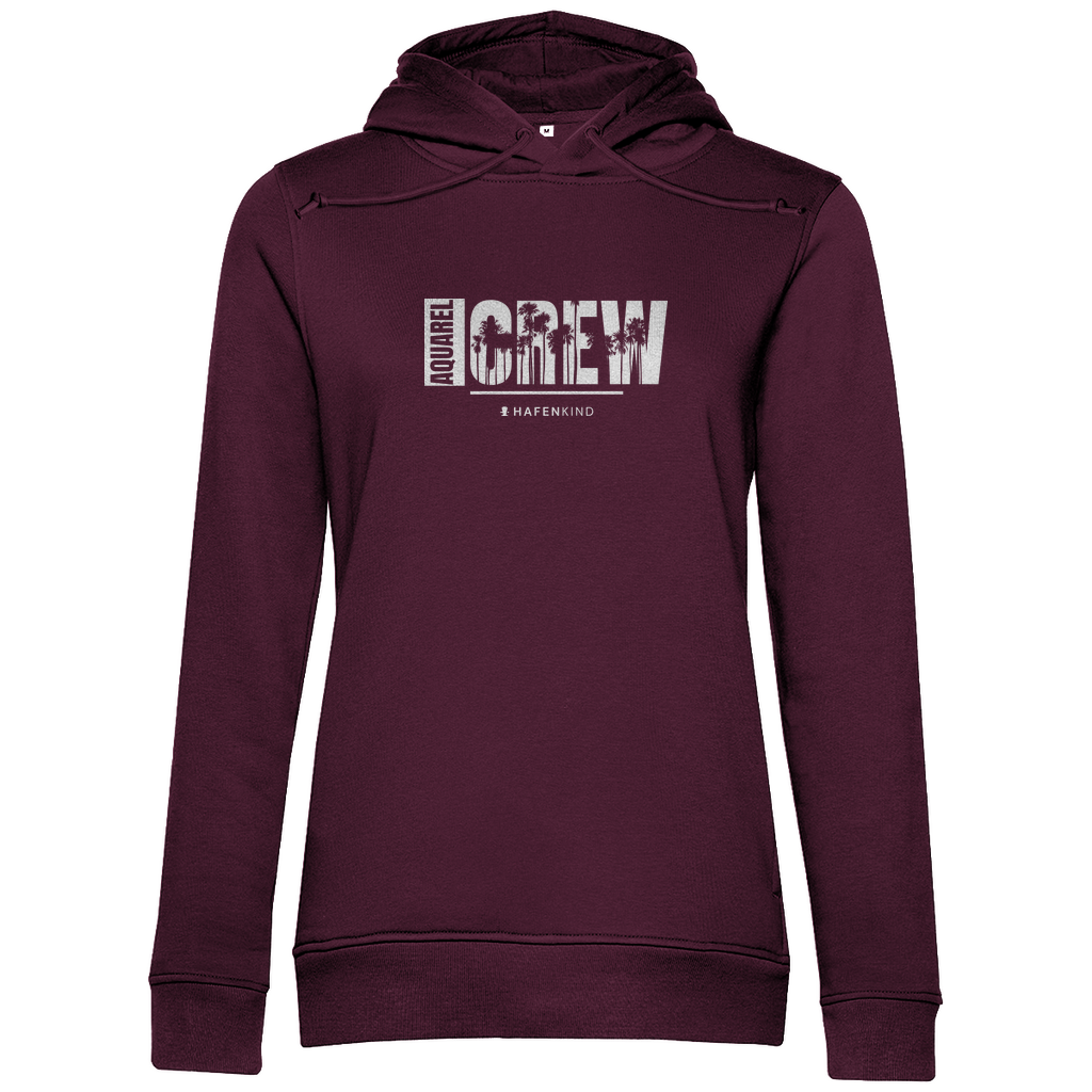 AQUAREL CREW PALMEN - Premium Bio Hoodie Damen