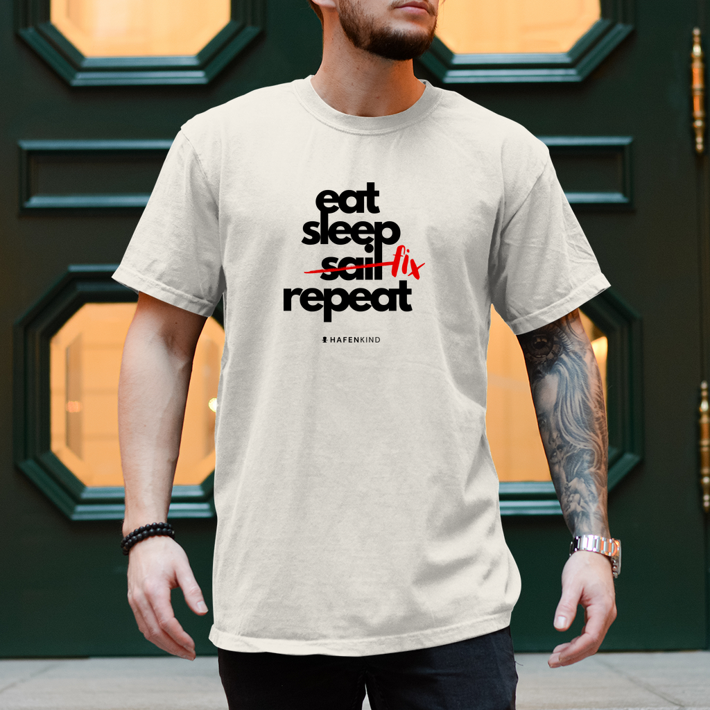 EAT SLEEP FIX REPEAT - Shirt Herren