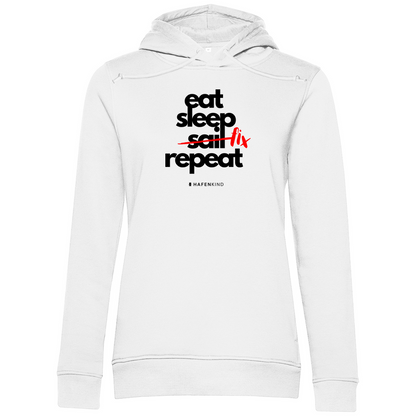 EAT SLEEP FIX REPEAT - Premium Bio Hoodie Damen