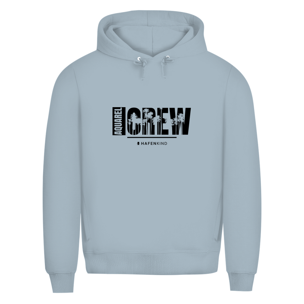 AQUAREL CREW PALMEN - Premium Bio Hoodie Herren