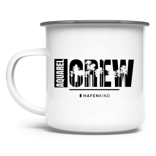 AQUAREL CREW PALMEN - Emaille Becher