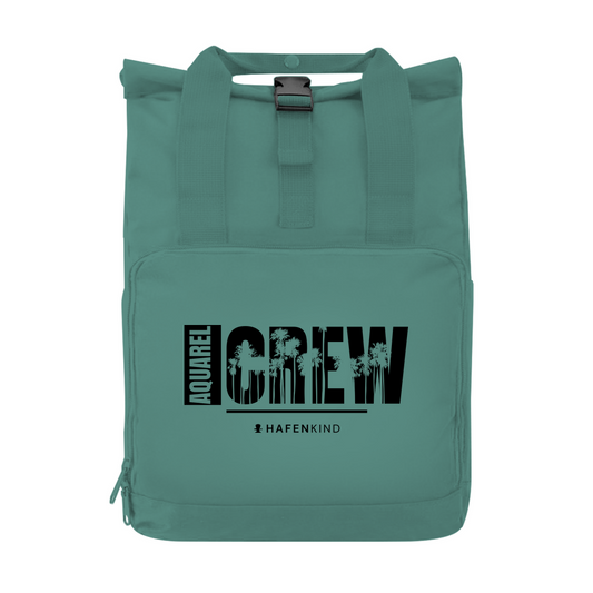 AQUAREL CREW PALMEN - Rucksack mit Seitentasche
